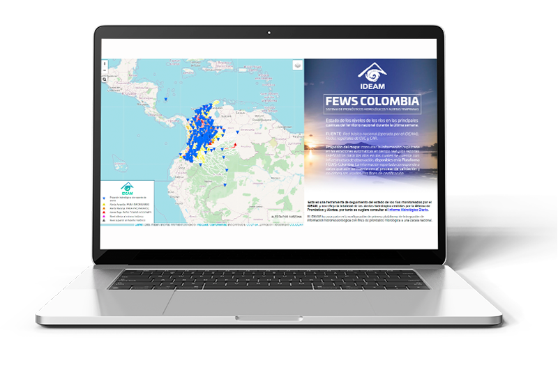 sistema de pronósticos hidrológicos y alertas tempranas Fews Colombia