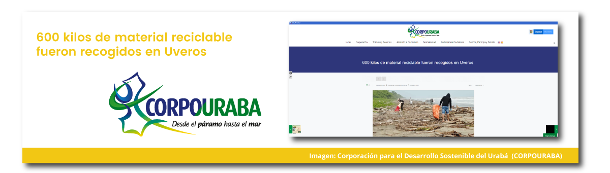 600 kilos de material reciclable fueron recogidos en Uveros